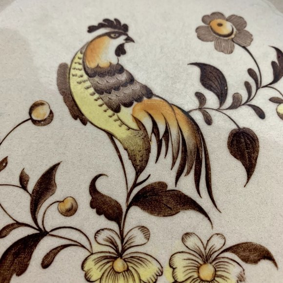 Johnson Bros Staffordshire Old Granite Sun Up Rooster 10" Dinner Plate VINTAGE - Picture 6 of 9